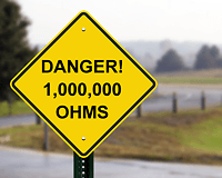 Rover CAUTION sign