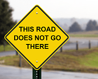 Rover CAUTION sign